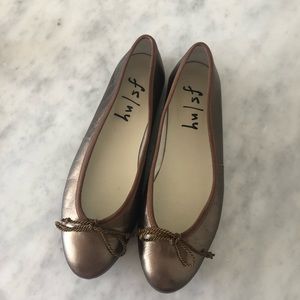 French Sole NYC bronze ballet flats, 7